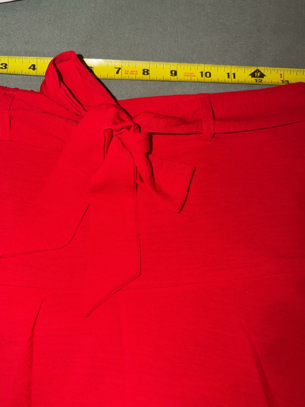 Soho Red Tie-Front Skort - Picture 2 of 6